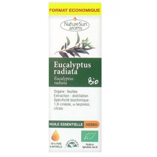 Phytothérapie Eucalyptus Radiata Bio - Huile essentielle 30 ml NaturSun