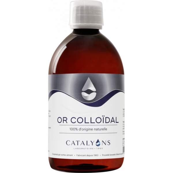 Phytothérapie Or colloidal - Flacon 500 ml Catalyons