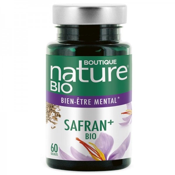 Phytothérapie Safran plus Bio - 60 gelules Boutique nature