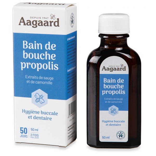 Phytothérapie Bain de Bouche Propolis bio - Flacon 50ml Aagaard