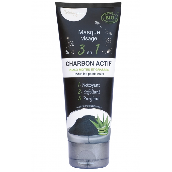 Masque Charbon actif - Tube 100 ml Bio4you