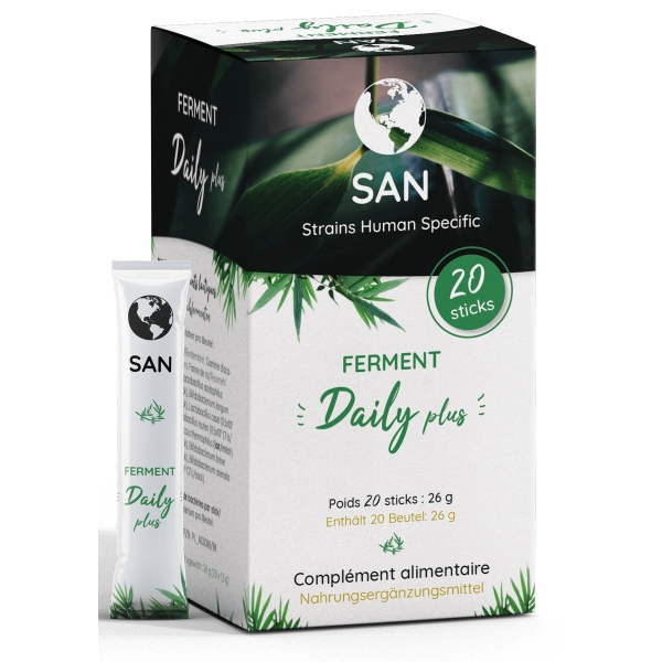 Ferment Daily Plus - Probiotiques humains - 20 sachets San probiotics