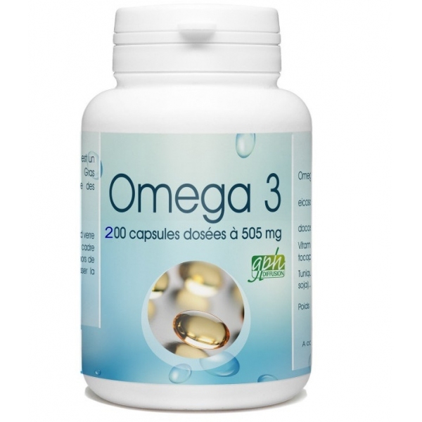 Phytothérapie Omega 3 - 200 capsules GPH