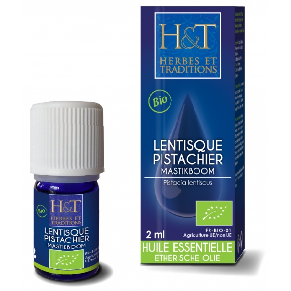 Phytothérapie Lentisque Pistachier - Huile Essentielle Bio 2 ml Herbes Traditions
