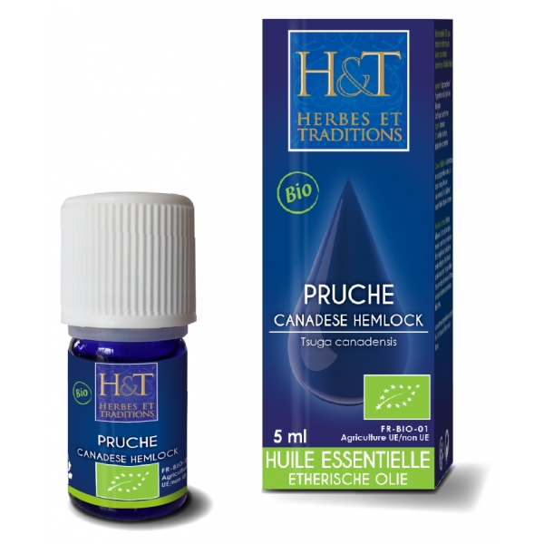 Phytothérapie Pruche - Huile Essentielle Bio 5 ml Herbes Traditions