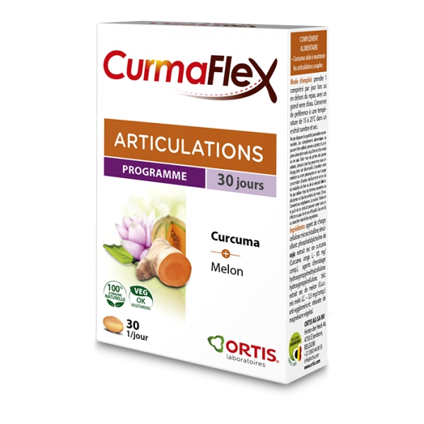 Phytothérapie CurmaFlex - 30 comprimes Ortis