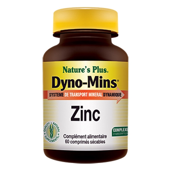 Zinc Dyno Mins - 60 comprimes Natures Plus