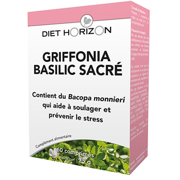 Phytothérapie Griffonia Basilic Sacré - 60 comprimés Diet Horizon