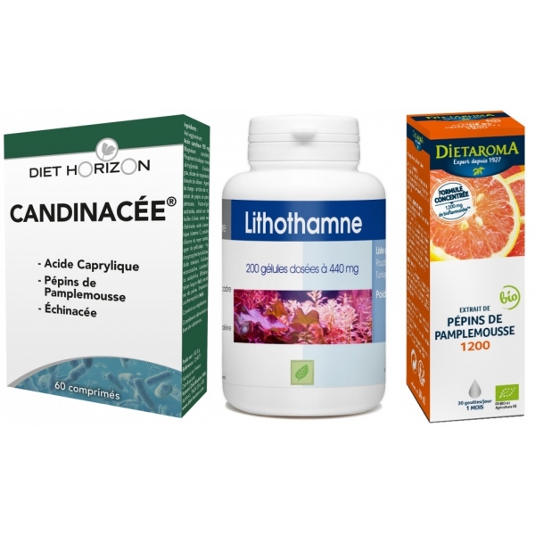 Phytothérapie Pack Candinacée - Lithothamne - Pamplemousse