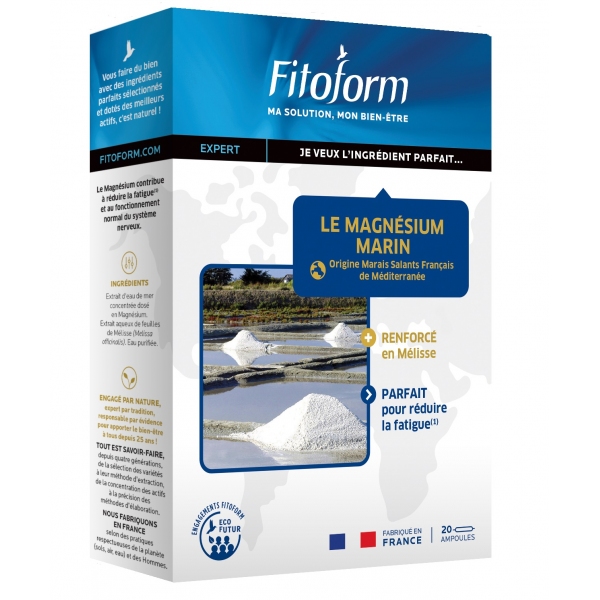 Phytothérapie Magnesium Marin - 20 ampoules Fitoform