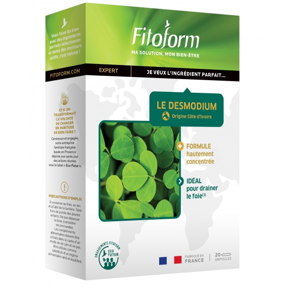 Phytothérapie Le Desmodium - 20 ampoules Fitoform