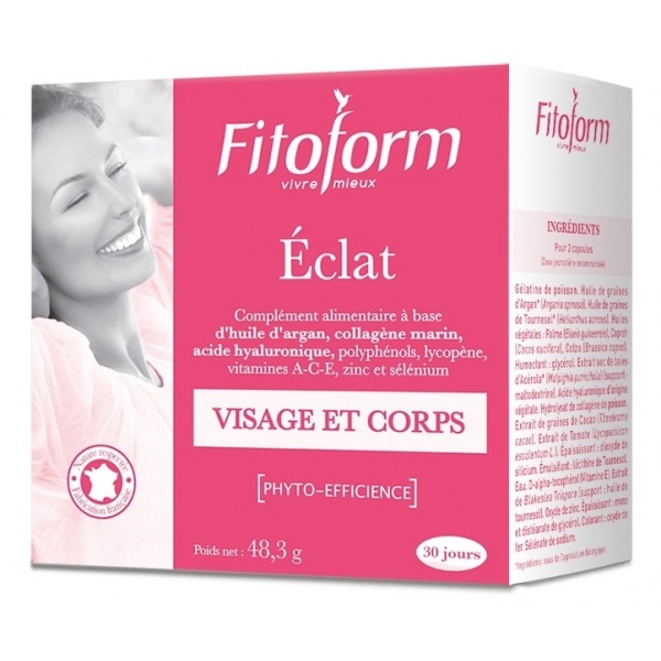 Phytothérapie Eclat - Visage et Corps - 60 capsules Fitoform