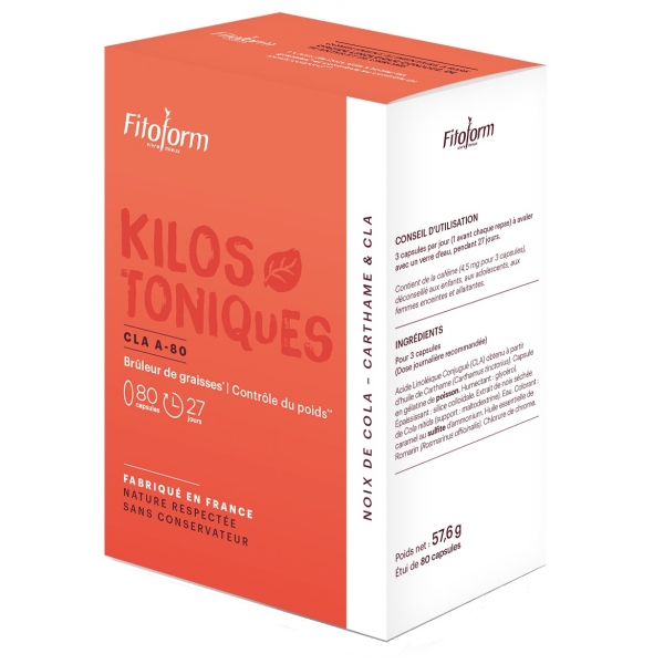 Phytothérapie Kilos Toniques - CLA A 80 capsules Fitoform