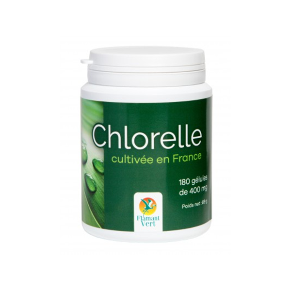 Chlorelle Francaise - 180 gelules Flamant Vert