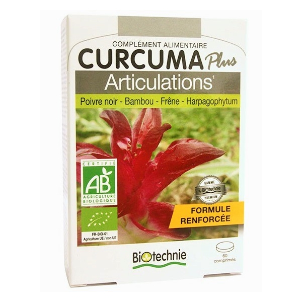 Phytothérapie Curcuma Plus Articulations 60 comprimes Biotechnie