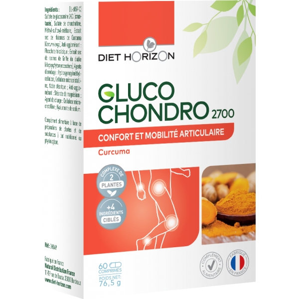 Phytothérapie Gluco Chondro 2700 - 60 comprimes Diet Horizon