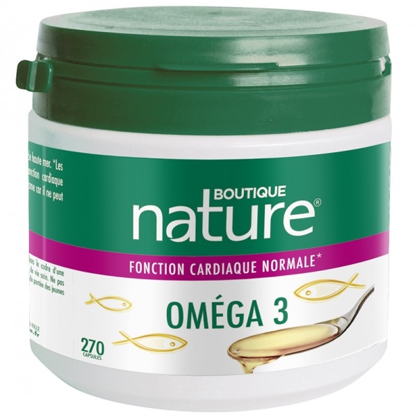 Phytothérapie Omega 3 - 270 capsules Boutique nature