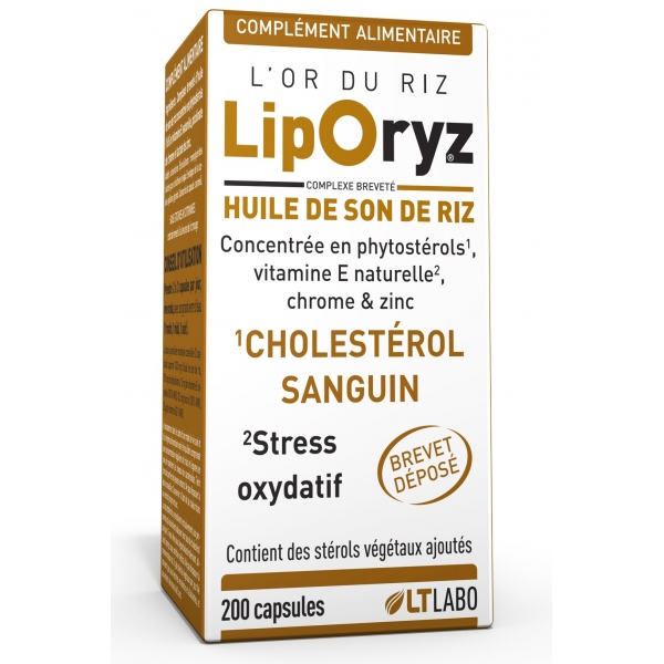 Liporyz - Huile de Son de Riz 200 capsules LT labo