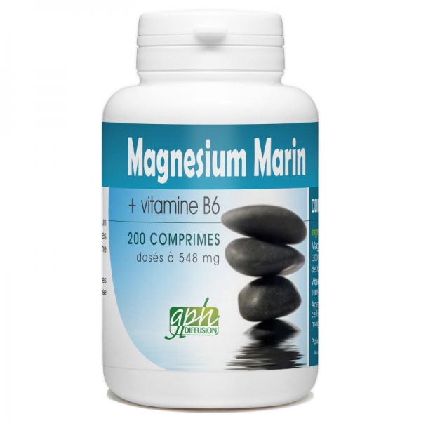 Phytothérapie Magnesium Marin Vitamine B6 - 200 comprimes GPH
