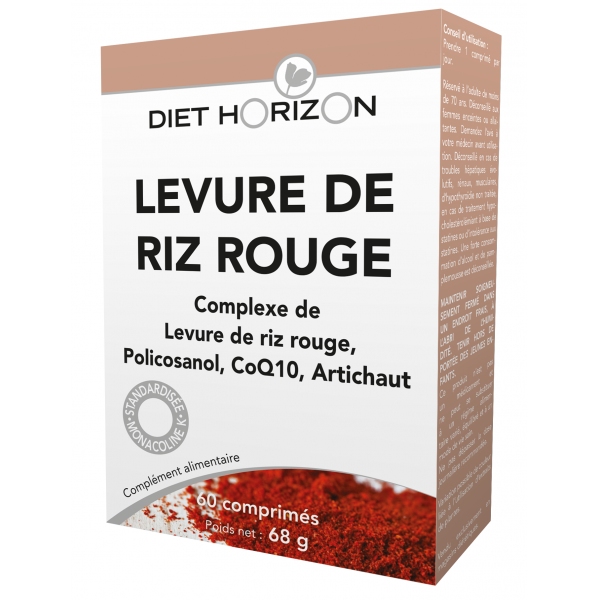 Phytothérapie Levure de Riz Rouge - 60 comprimes Diet Horizon