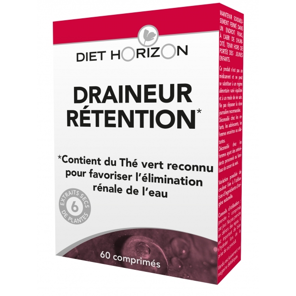 Phytothérapie Draineur - Retention 60 comprimes Diet Horizon