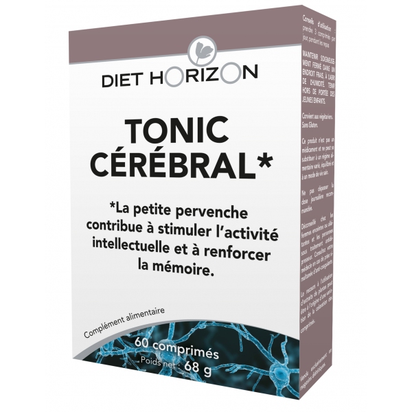 Phytothérapie Tonic Cerebral - Petite pervenche - 60 comprimes Diet Horizon