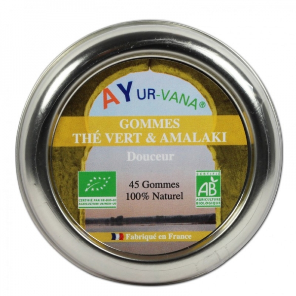 Phytothérapie Gommes The vert et Amalaki - 45 Gommes Ayur vana