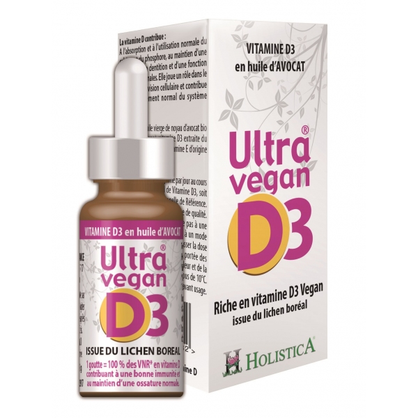 Vitamine D3 Ultra Vegan - Flacon 8ml Holistica