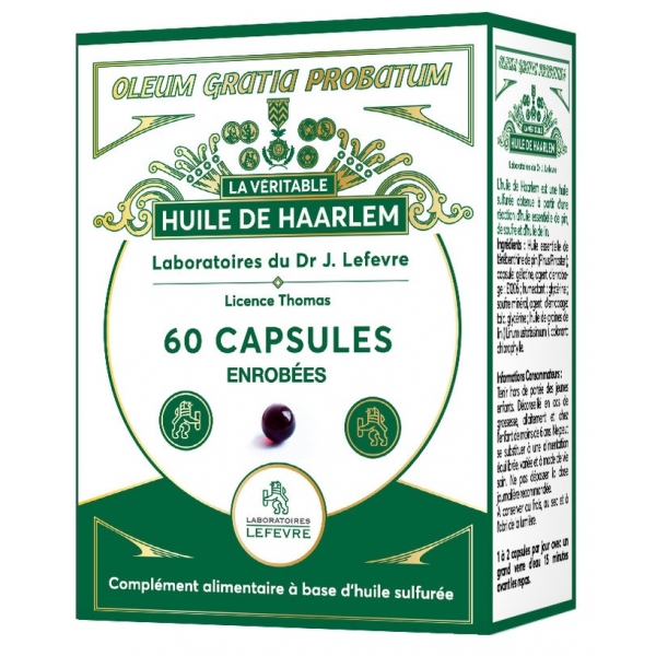 Huile de Haarlem enrobee - 60 capsules