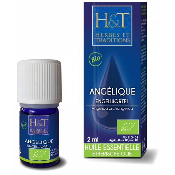 Phytothérapie Angelique racine - Huile essentielle Bio 2 ml Herbes Traditions