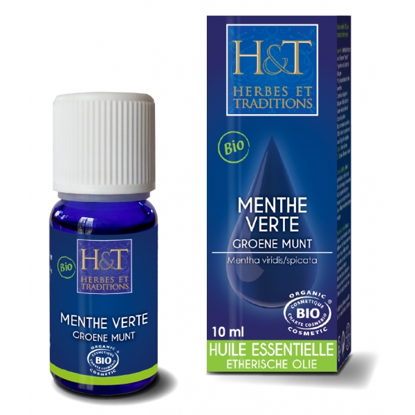 Menthe Verte - Huile essentielle Bio 10 ml Herbes Traditions
