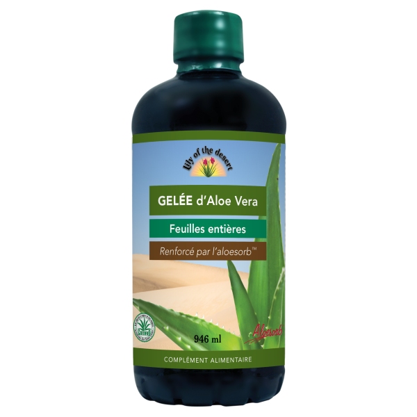 Gelee a boire Aloe Vera 99% - Flacon 946 ml Lily Desert