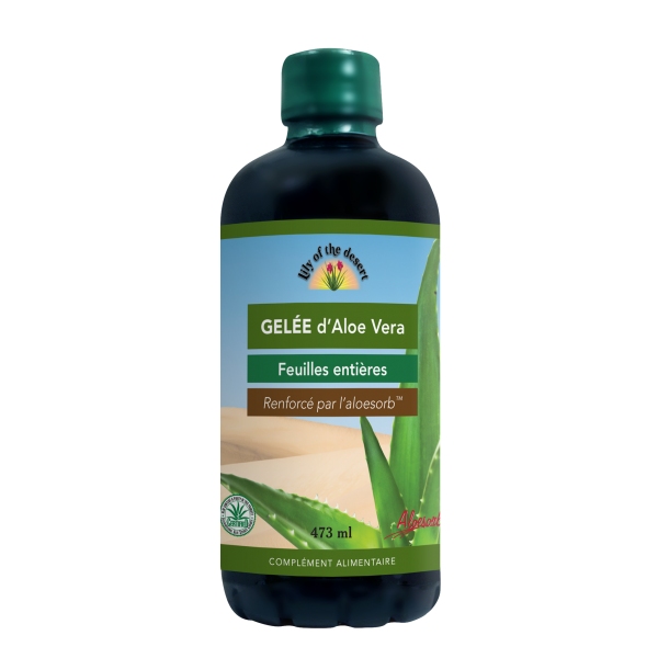 Gelee a boire Aloe Vera 99% - Flacon 473 ml Lily Desert