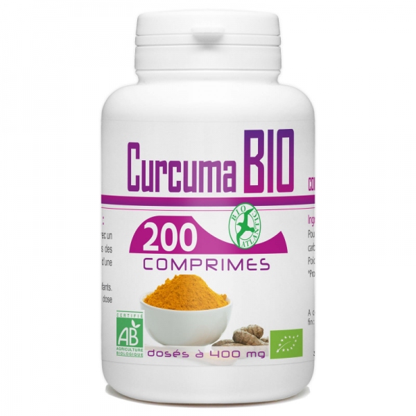 Phytothérapie Curcuma Bio 200 comprimes GPH