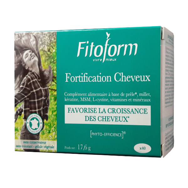 Phytothérapie Fortification cheveux - 40 gelules Fitoform 