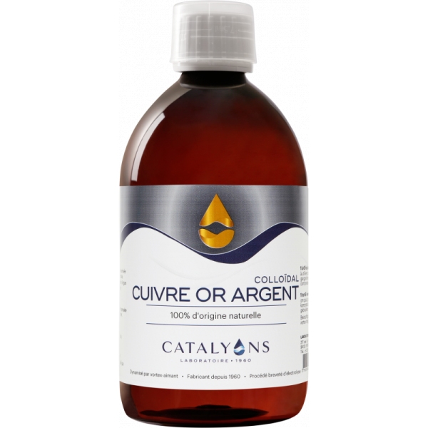 Phytothérapie Cuivre Or Argent - Flacon 500 ml - Catalyons