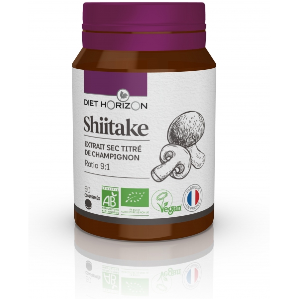Phytothérapie Shiitake Bio - 60 comprimes Diet Horizon