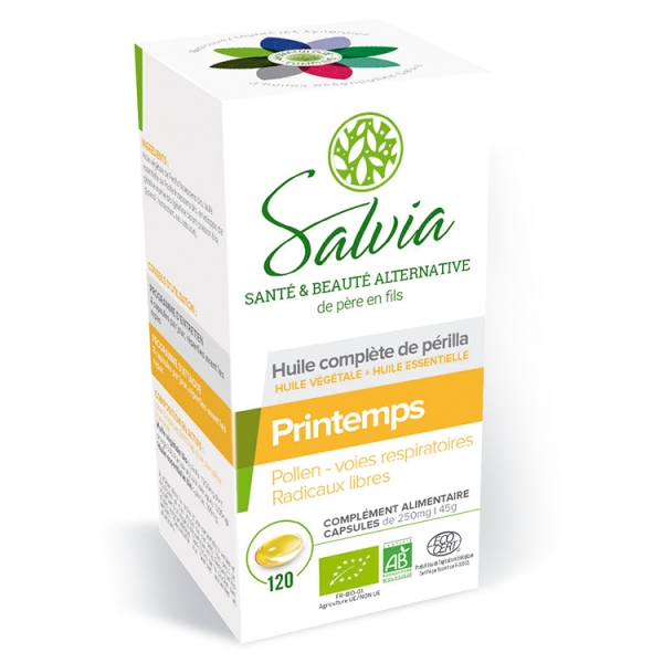 Huile complete Perilla Printemps  - 120 capsules Salvia