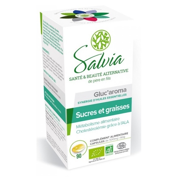 Phytothérapie Gluc aroma - Glycemie 90 capsules Salvia