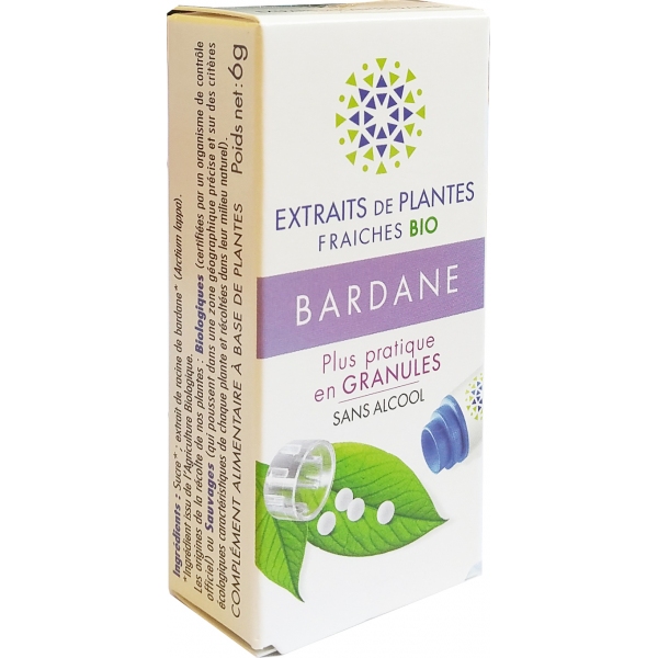  Bardane Bio - Extrait de plante fraiche - Granules Kosmeo