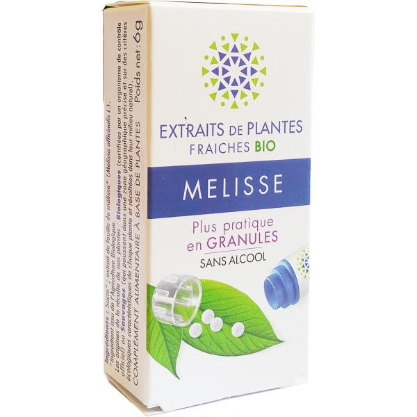  Melisse Bio - Extrait de plante fraiche - Granules Kosmeo