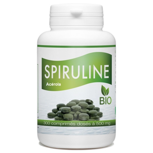 Spiruline + Acerola Bio - 300 comprimes GPH