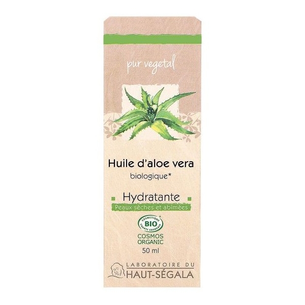 Phytothérapie Huile vegetale Aloe Vera Bio - Flacon 50 ml Haut Segala