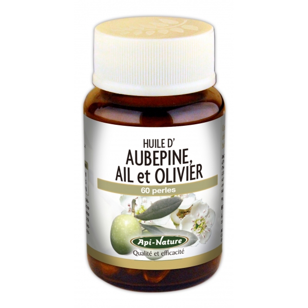 Phytothérapie Ail Aubepine Olivier 500 mg - 60 capsules Api nature