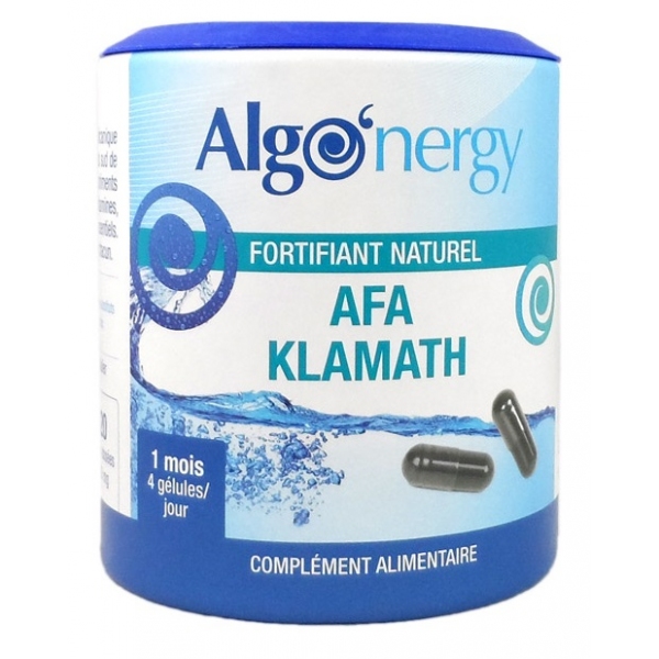 Phytothérapie Klamath AFA algue bio - 120 gelules Algonergy