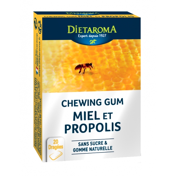 Phytothérapie Chewing Gum Miel Propolis Dietaroma