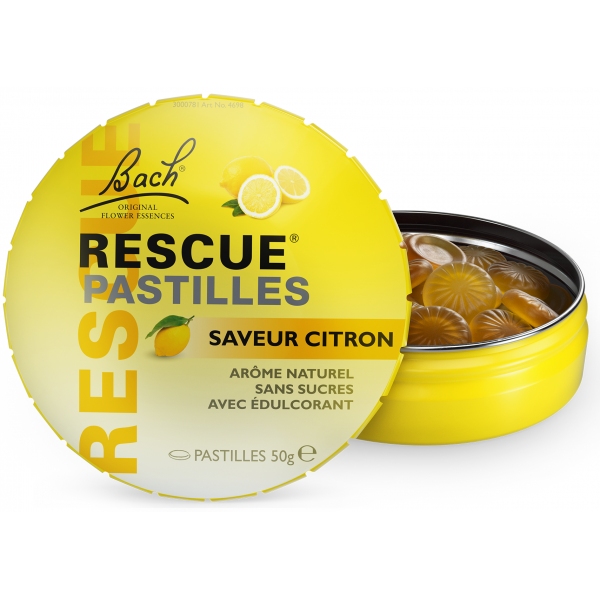 Rescue Pastilles Citron - Fleurs Bach 50g