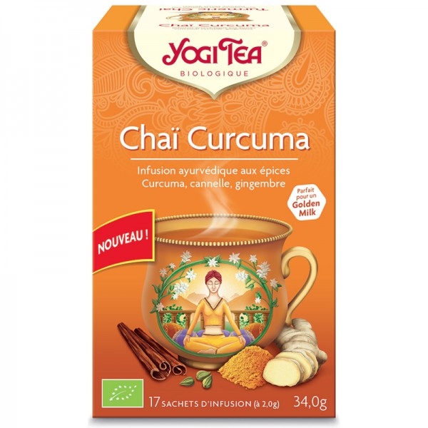 Phytothérapie Chai Curcuma - 17 sachets Yogi tea