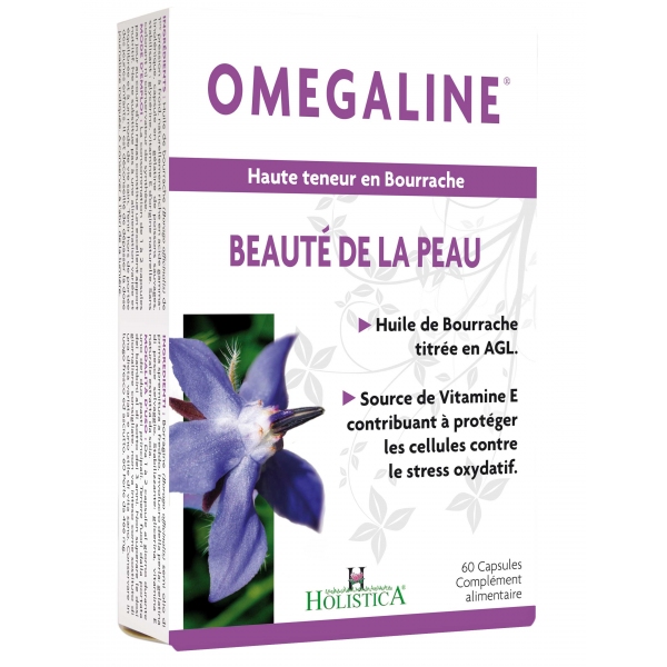 Phytothérapie Omegaline peau - 60 capsules Holistica