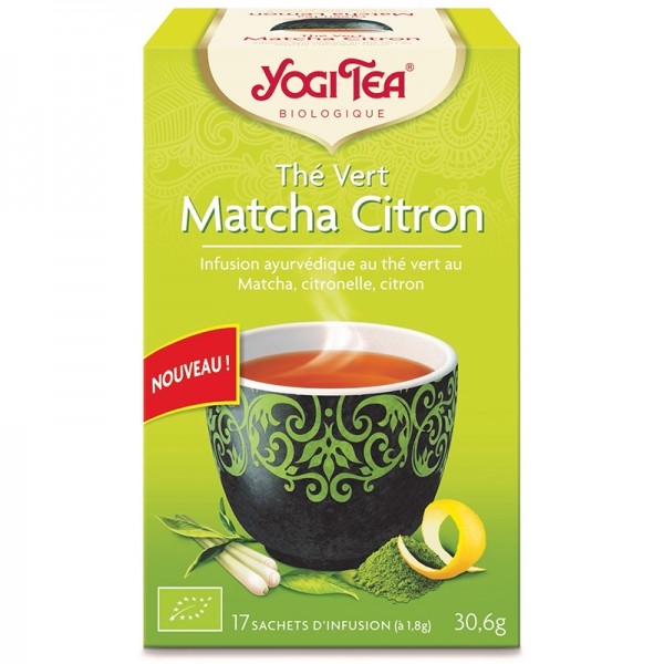Phytothérapie The vert matcha Citron - 17 sachets Yogi tea